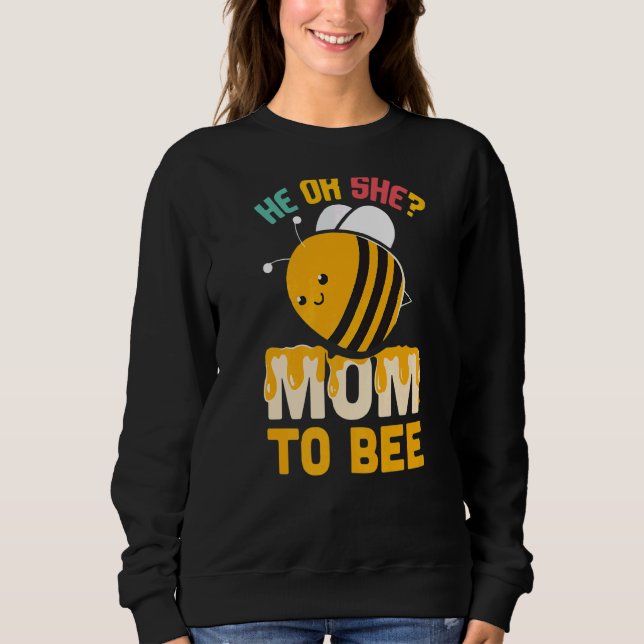 Sweatshirt Lui Ou Elle Maman À Être Mignonne Diligent Bee Mam (Devant)