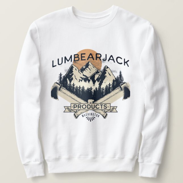SWEATSHIRT LUMBERJACK M0UNTAIN CREWNECK (Design devant)