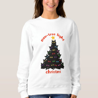 Sweatshirt lumières des arbres à mâchoires Noël
