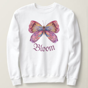 Sweatshirt Luna Moth, Floral Moth