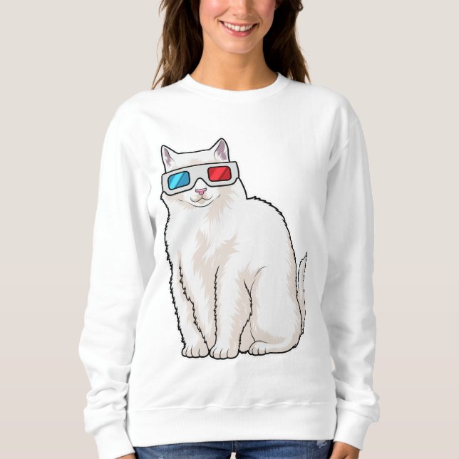 Sweatshirt Lunettes de chat (Devant)