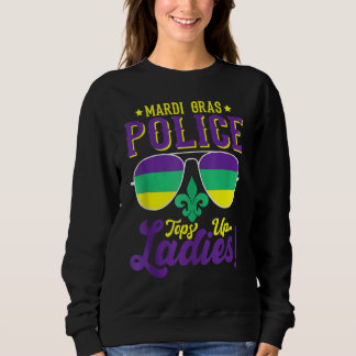 Sweatshirt Lunettes de soleil amusantes Costume de police Mar
