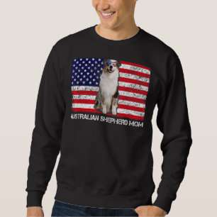 Sweatshirt Lunettes de soleil Australian Shepherd Maman Drape