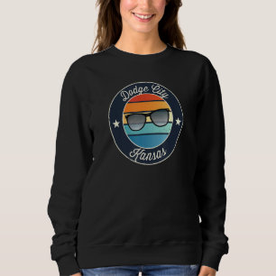 Sweatshirt Lunettes de soleil Dodge City Kansas Ks Vacances S