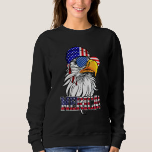 Sweatshirt Lunettes de soleil Eagle Bandana Us Drapeau Améric