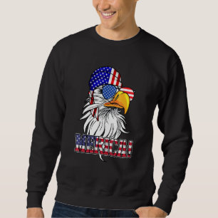 Sweatshirt Lunettes de soleil Eagle Bandana Us Drapeau Améric
