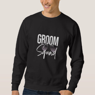Sweatshirt Lunettes de soleil Groom Squad Mariage assorties E
