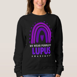 Sweatshirt Lupus Sensibilisation Nous Portons Violet Pour Lup