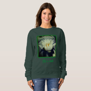 Sweatshirt Lys d'eau blanche Fleur de Lotus Blossom Perso