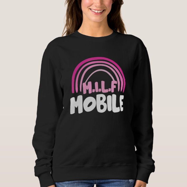 Sweatshirt M I L F Mobile Rainbow (Devant)