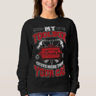 Sweatshirt Ma Boîte À Outils Coûte Plus Que Votre Auto Mécani