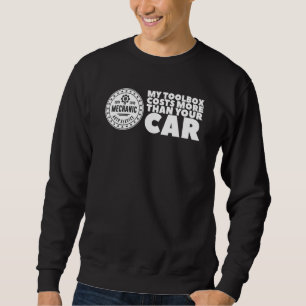 Sweatshirt Ma Boîte À Outils Coûte Plus Que Votre Mécanique A