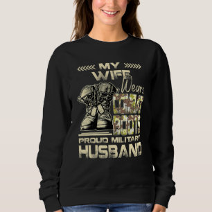 Sweatshirt Ma Femme Porte Des Bottes De Combat Fière Mari Mil