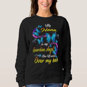 Sweatshirt Ma Nana Est Mon Ange Gardien Qu'Elle Regarde Sur M