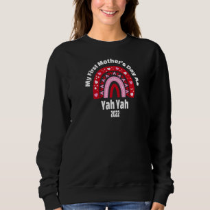 Sweatshirt Ma Première Fête des Mères Comme Yah Yah 2022 Coeu