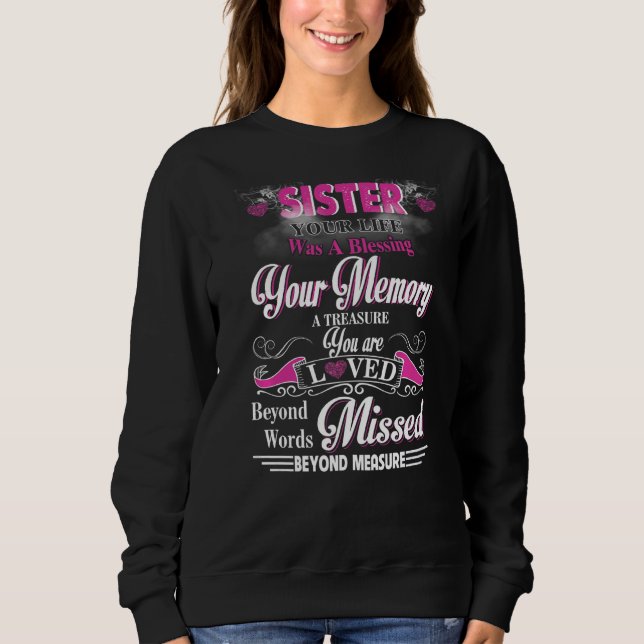 Sweatshirt Ma Soeur Votre Vie Était Une Bénédiction Pour Votr (Devant)