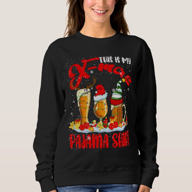 Sweatshirt Ma X Mas Chemise Pyjama Xmas Père Noël Reindeer El (Devant)