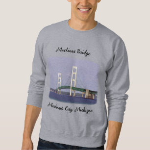 Sweatshirt Mackinac Bridge Chemise Mackinaw v2 noir lettrage