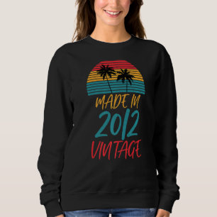 Sweatshirt Made in 2012 Tees Vintage Retro Style