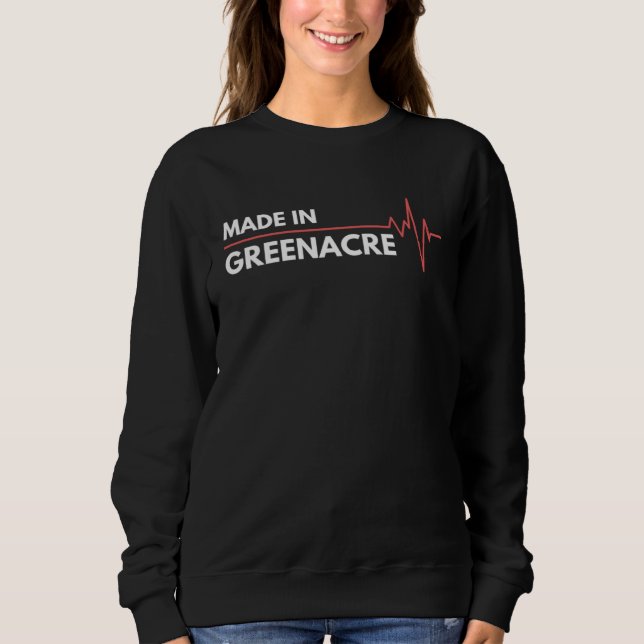 Sweatshirt Made In Greenacre Australia City Of Birth Hometown (Devant)