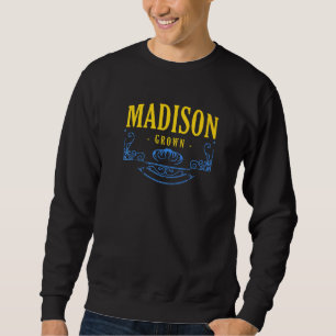 Sweatshirt Madison Grosse Wisconsin American Wi Usa Hometown
