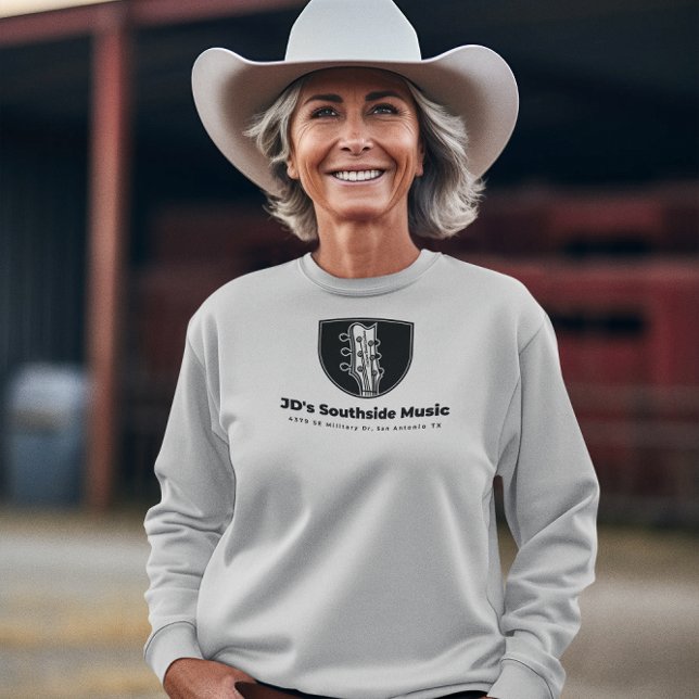 Sweatshirt Magasin de musique du côté sud de JD avec adresse (Créateur téléchargé)