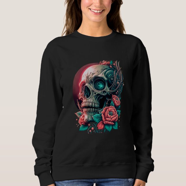 Sweatshirt Magic Skull Edgy Aesthetic Streetwear (Devant)