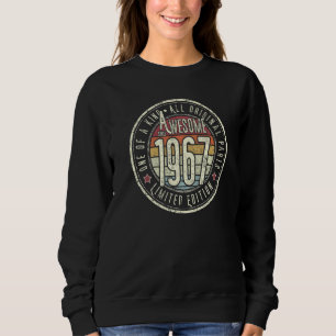 Sweatshirt Magnifique Depuis 1967 55ème Anniversaire Né En 19