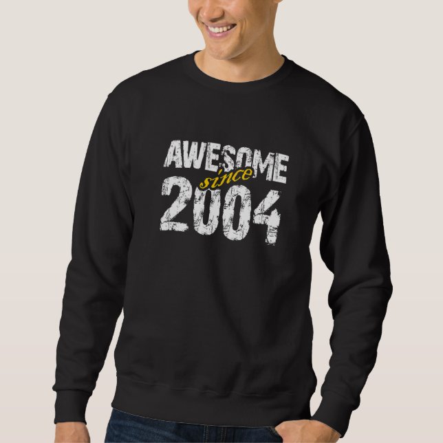 Sweatshirt Magnifique depuis 2004 Anniversaire 2004 Maman Pap (Devant)
