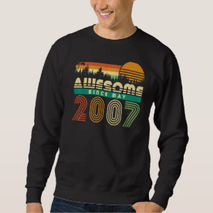 Sweatshirt Magnifique depuis 2007 15 mai Anniversaire Ado Gir