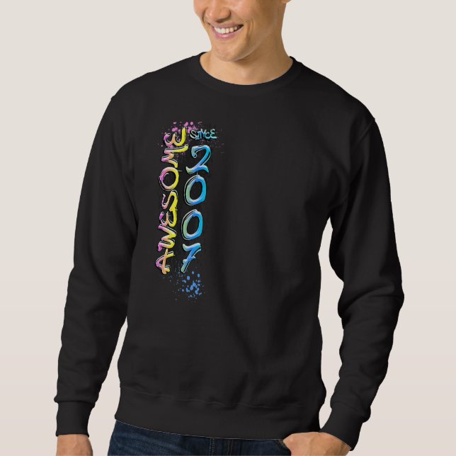 Sweatshirt Magnifique depuis 2007 motif graffiti (Devant)