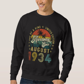 Sweatshirt Magnifique depuis août 1934 Vintage 88ème annivers