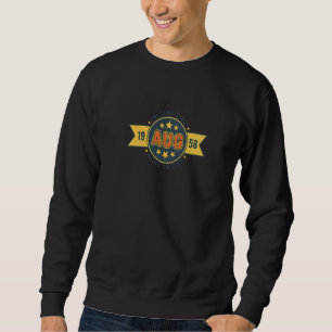 Sweatshirt Magnifique depuis août 1958 RETRO EDITION Né en 19
