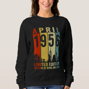 Sweatshirt Magnifique depuis avril 1956 66e anniversaire Vint