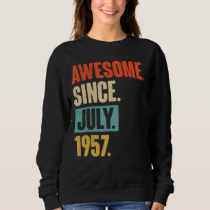 Sweatshirt Magnifique depuis juillet 1957 65 ans 65e annivers