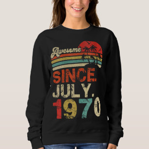 Sweatshirt Magnifique Depuis Juillet 1970 Année Du 52E Annive
