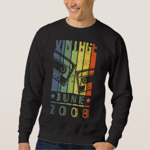 Sweatshirt Magnifique Depuis Juin 2008 14 Ans 14ème Anniversa