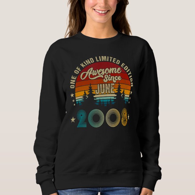 Sweatshirt Magnifique Depuis Juin 2008 14 Ans 27ème Anniversa (Devant)