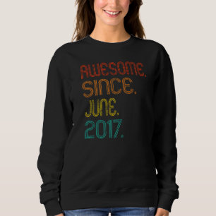 Sweatshirt Magnifique depuis juin 2017 5ème anniversaire Vint