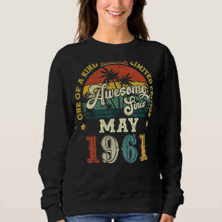 Sweatshirt Magnifique depuis mai 1961 Vintage 61e anniversair