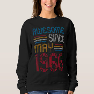Sweatshirt Magnifique Depuis Mai 1966 56 Anniversaire