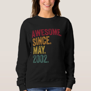 Sweatshirt Magnifique Depuis Mai 2002 23 Ans 23ème Anniversai