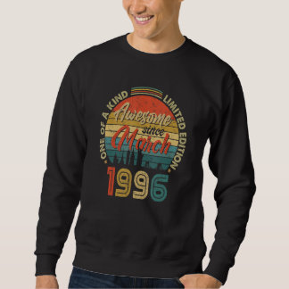 Sweatshirt Magnifique depuis mars 1996 Vintage 26e anniversai