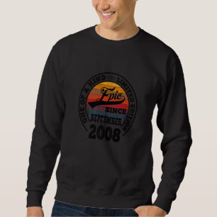 Sweatshirt Magnifique depuis septembre 2008 14e anniversaire