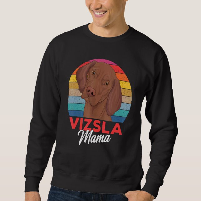 Sweatshirt Magyar Vizsla Mama Chien Maman Filles Femmes (Devant)