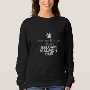 Sweatshirt Main Belge Malinois Paw Berger Belge