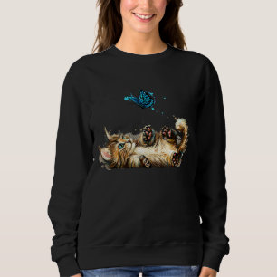 Sweatshirt Maine Coon Kitten Pop Costume papillon Secourt de