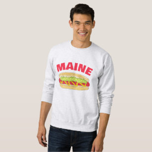 Sweatshirt Maine Red Snapper Hotdog Portland ME Food Cookout