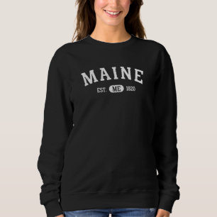 Sweatshirt Maine Vintage Maine Retro Me
