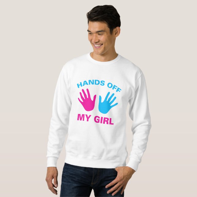 Sweatshirt Mains de mon mec et de ma chemise (Devant entier)